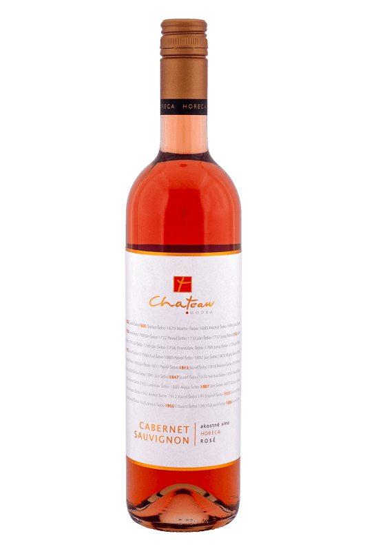 Chateau Modra Horeca Cabernet Sauvignon Rosé Polosladké 11,5% 0,75l (čistá fľaša)