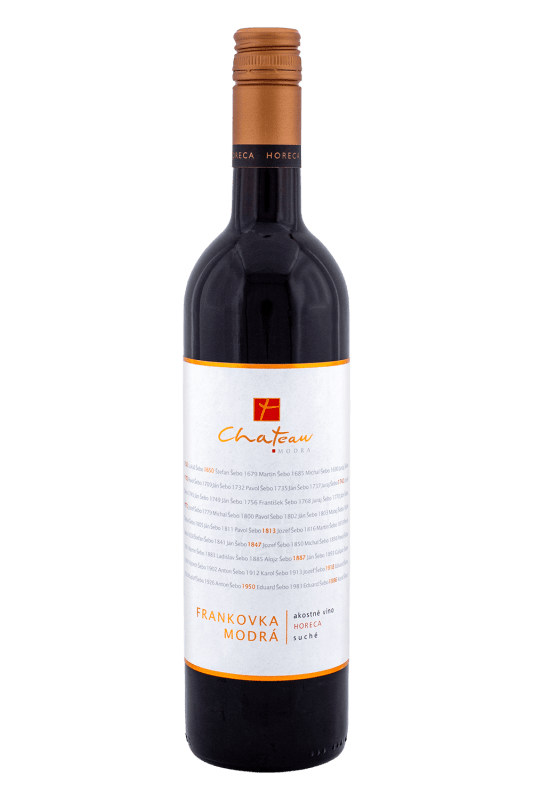 Chateau Modra Horeca Frankovka Modrá Suché 12% 0,75l (čistá fľaša)