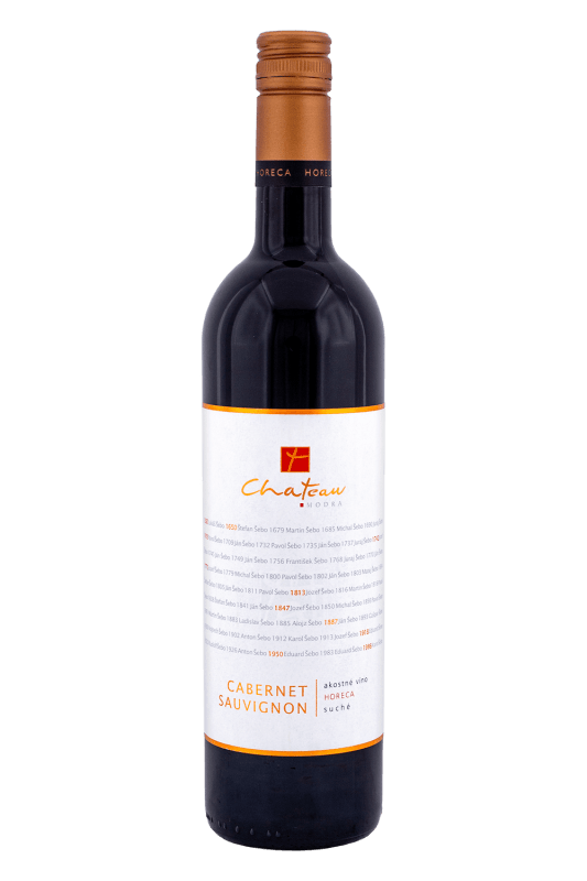 Chateau Modra Horeca Cabernet Sauvignon Suché 12,5% 0,75l (čistá fľaša)