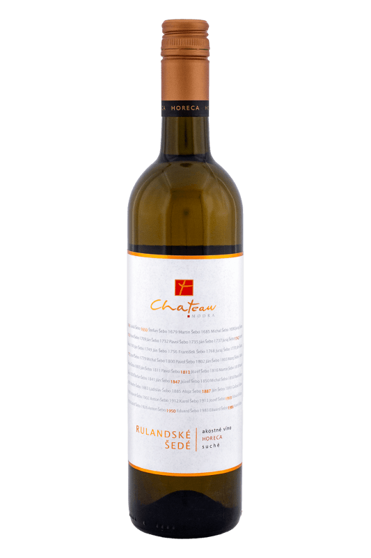 Chateau Modra Horeca Rulandské Šedé Suché 12% 0,75l (čistá fľaša)