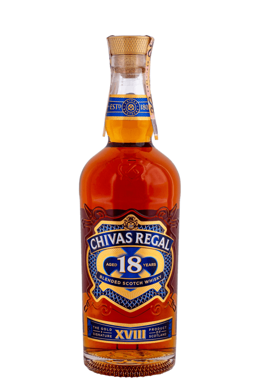 Chivas Regal 18-ročná 40% 0,7l (čistá fľaša)