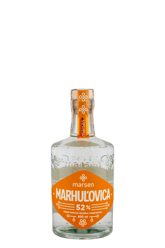 Marsen Marhuľovica 52% 0,5l (čistá fľaša)