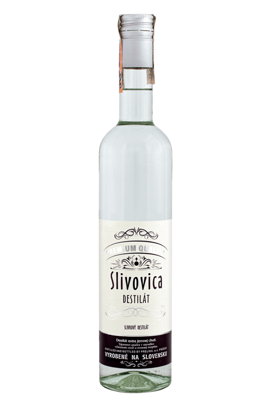 Prelika Slivovica Destilát 40% 0,5l (čistá fľaša)