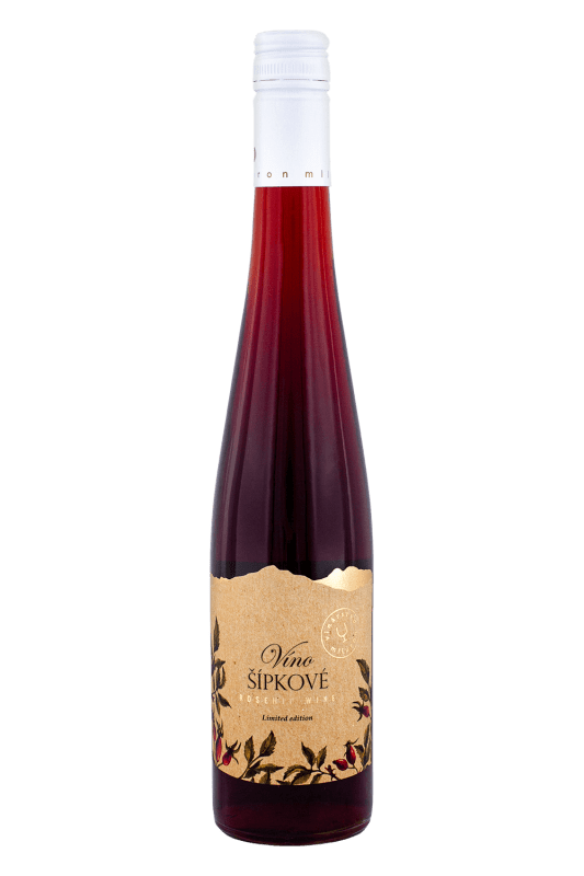 Miluron Šípkové Víno 11,5% 0,5l (čistá fľaša)