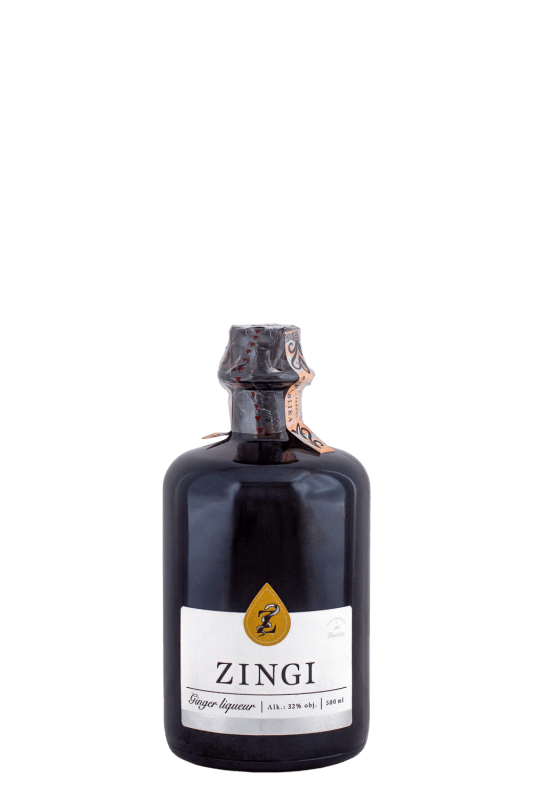 Zingi Alkoholický Zázvorový Likér 32% 0,5l (čistá fľaša)